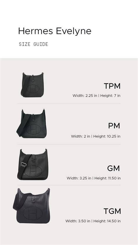 hermes clemence evelyne sizes|hermes bag size chart.